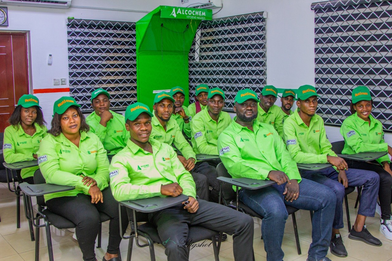 Rotimax pest-management academy team in the classroom