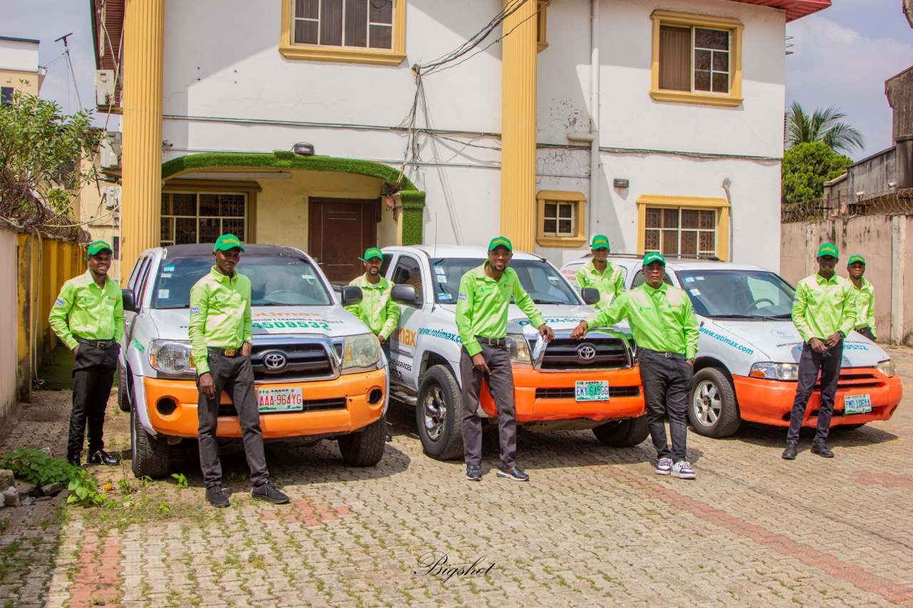 Rotimax field team with company service vehicles